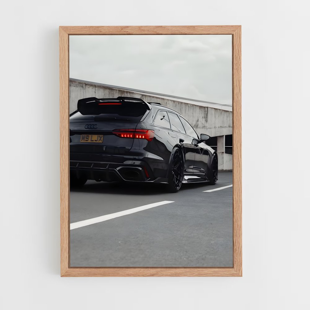 Poster Lamborghini Noir – affiche Audi (vue 4)